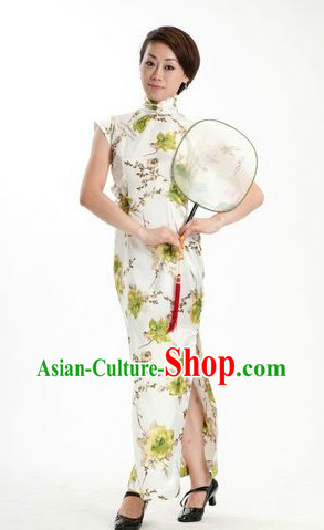 Chinese Minguo Time Fan Dance Cheongsam for Women