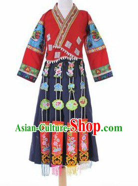 Traditional Chinese Minority Clothes for Kids