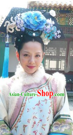 Qing Chao Chinese Imperial Concubine Phoenix Manchu Hair Accessories