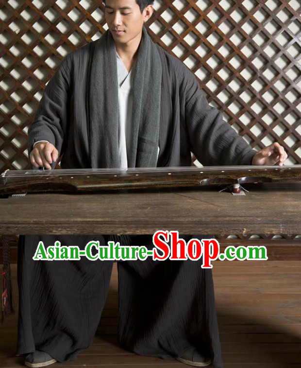 Chinese Classical Hanfu Clothing Complete Set for Wise Man