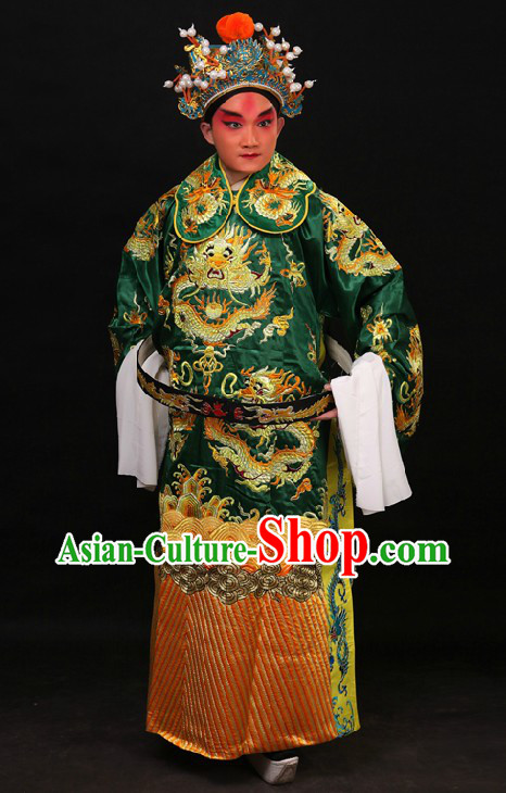 Traditional China Beijing Opera Lao Sheng Dragon Robe for Men