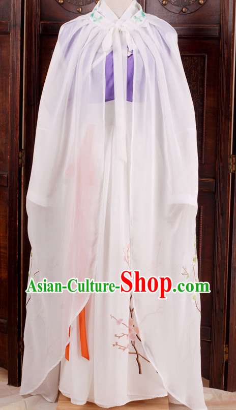 Dream of Red Chamber Lin Daiyu Costumes and Cape Complete Set