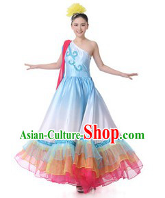 Traditional Chinese Lyrical Dance Costumes for Women