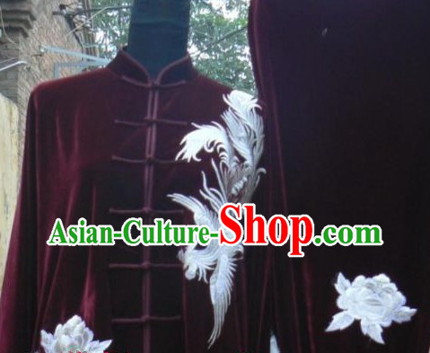 Traditional Chinese Velvet Tai Chi Competition Uniforms