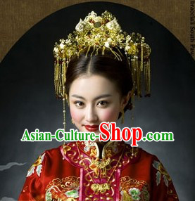 Chinese Classical Wedding Bridal Hair Accessories Complete Set