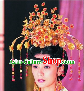 Traditional Chinese Tang Dynasty Princess Phoenix Hairpins and Accessories Complete Set