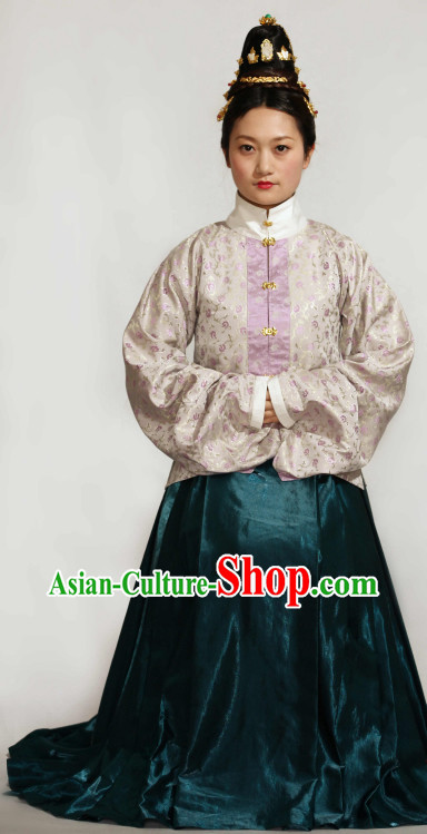 Ancient Chinese Ming Dynasty Clothes Complete Set for Women