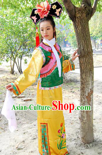 Huang Zhu Ge Ge Vicki Zhao Wei Qing Dynasty Imperial Palace Costume and Hat for Women