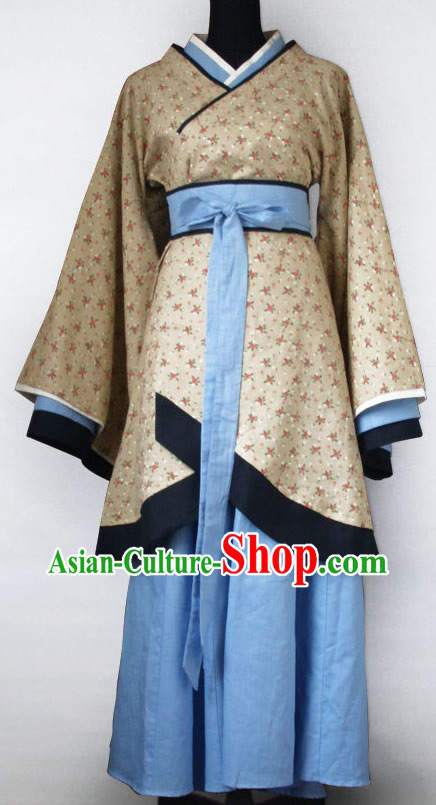 Ancient Chinese Han Fu Clothing Complete Set for Women