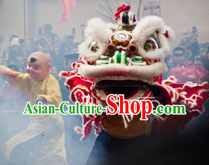 Chinese New Year Ceremony Lion Dancing Costume Complete Set