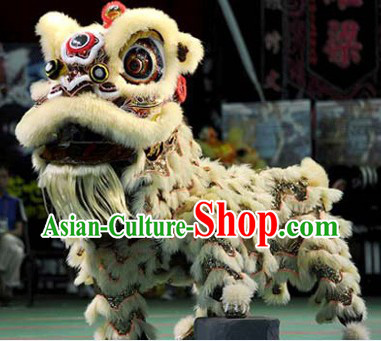 Supreme Chinese Traditional Fut San Style Lion Dance Costume Complete Set