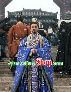 The Assassins Blue Emperor Han Xiandi Costume and Crown