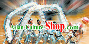 Professional Competition and Parade Shinning Easy Handle Handmade Net Dragon Dance Costume for Men