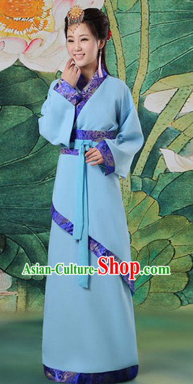 Traditional Chinese Han Dynasty Quju Clothing Complete Set