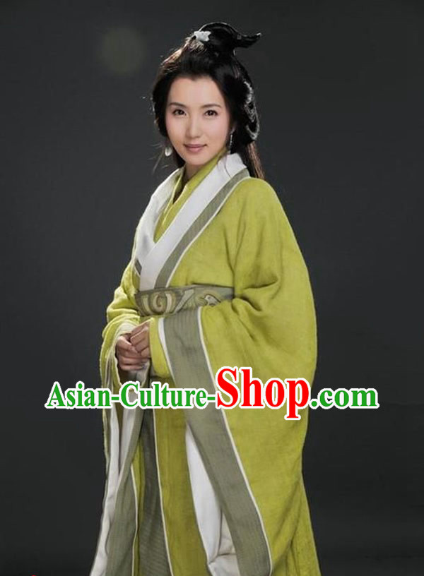 Three Kingdoms Diao Chan Costumes and Headpiece Complete Set