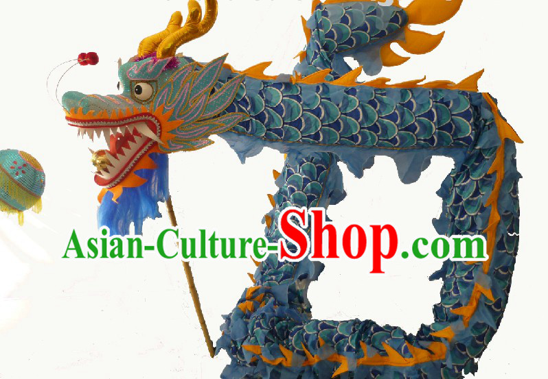 40 Meters Long Chinese Classical Dragon Dancing Costumes for 21-22 People