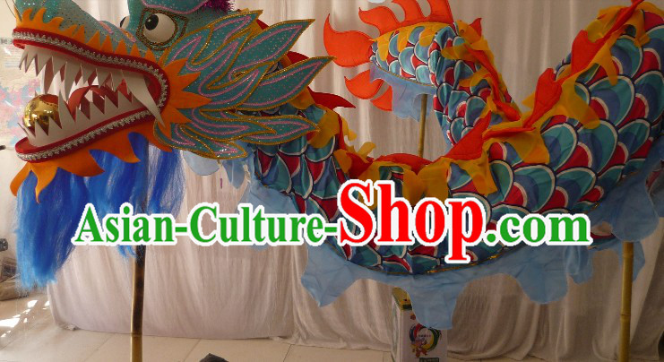 100 Meters Long Chinese Dragon Dance Costumes for 49-50 Adults