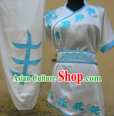 New Silk Kung Fu Martial Arts Wing Chun Tai Chi Uniform Clothes Suit for Girls