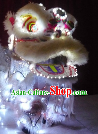 Traditional Chinese LED Lights Lion Dancing Costumes Complete Set