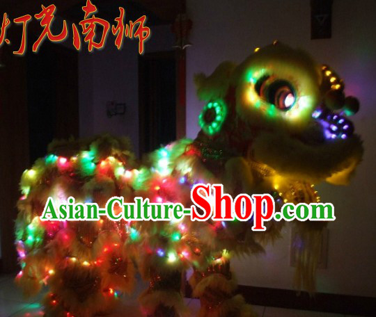 Supreme LED Lights Lion Dance Costumes Complete Set