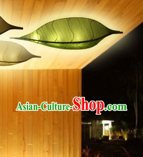 Unique Handmade Chinese Green Leaf Lantern