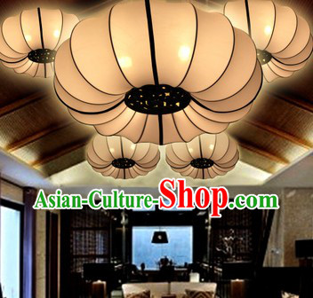 Classic Pure White Traditional Chinese Palace Ceiling Lantern