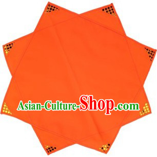 Traditional Chinese Orange Folk Dance Handkerchief