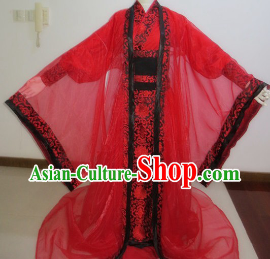 Ancient Chinese Red Wedding Outfit for Bridegroom