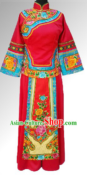 Traditional Chinese Wedding Blouse and Skirt Complete Set for Brides