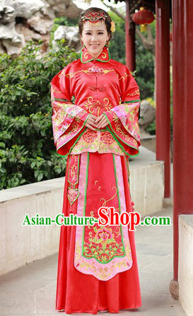 Traditional Ancient Chinese Wedding Dress Outfit for Women