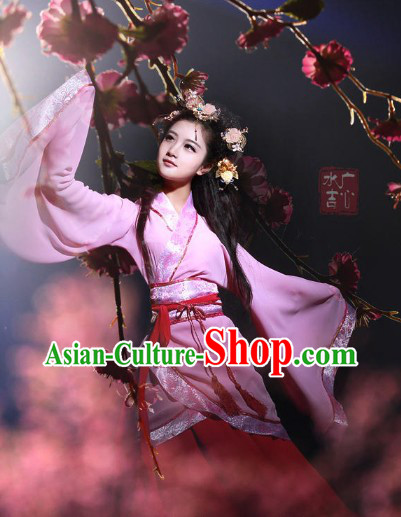 Chinese Classical Dancing Guzhuang Hanfu Outfit for Women