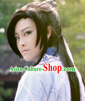 Ancient Chinese Male Long Wig