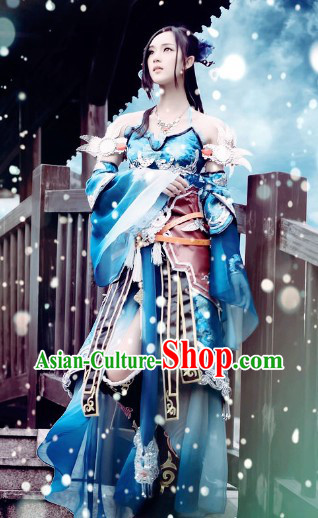 Ancient Chinese Swordswoman Cosplay Outfit