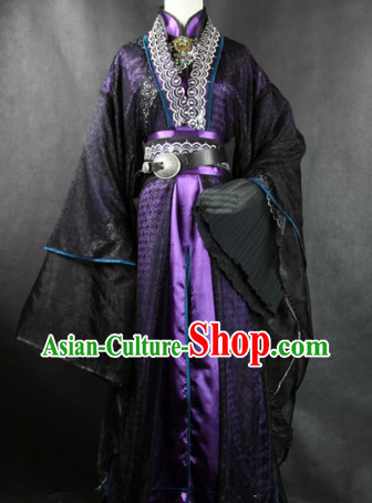 Traditional Ancient Chinese School Master Costume Complete Set