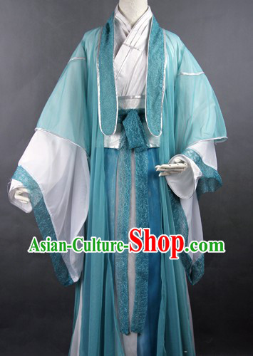 Traditional Ancient Chinese Swordsman Costume Complete Set for Men