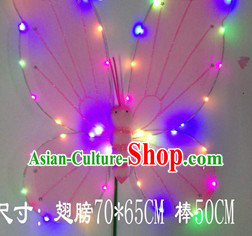 LED Lights Stage Performance Adult Size Butterfly Dance Wings