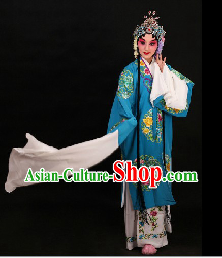 Traditional Chinese Opera Round Flower Embroidery Outfit