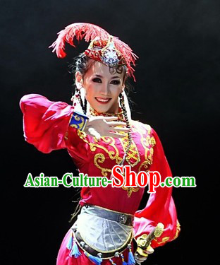 Fragrant Princess Xiangfei Dance Costumes and Hat