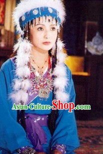 Fragrant Princess Xiangfei Dance Costumes and Hat