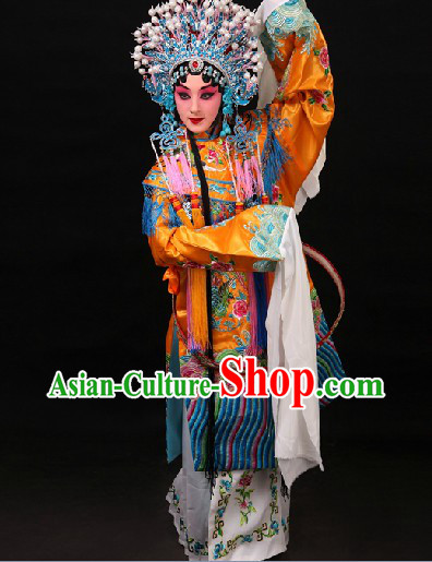 Gui Fei Zui Jiu Style Phoenix Embroidery Wedding Dress and Phoenix Coronet Complete Set