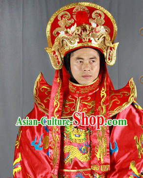 Chinese Sichuan Opera Bian Lian Mask Changing Costumes Pants Belt Hat and 12 Masks Complete Set