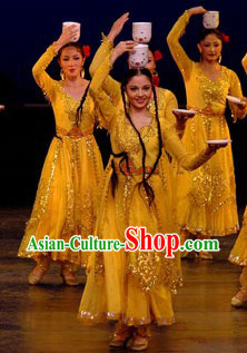 Xinjiang Dingwan Dancing Costumes for Women