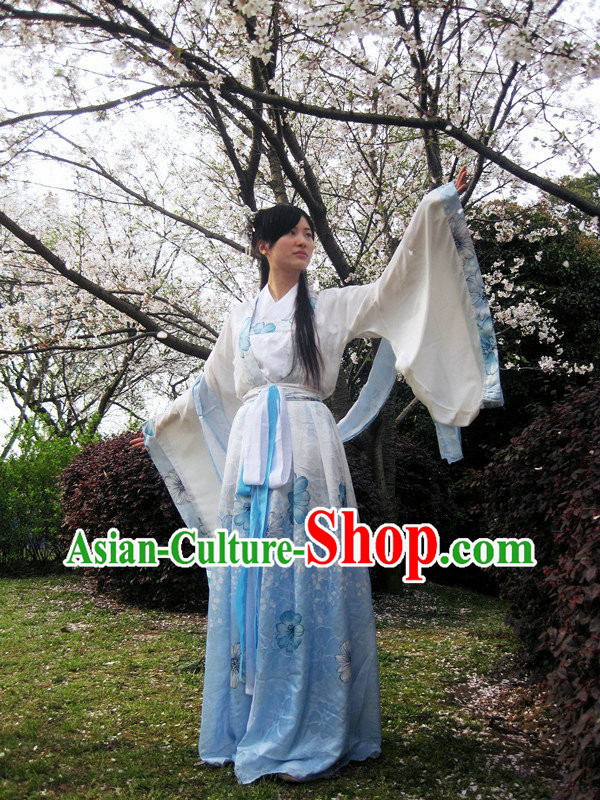 Wide Sleeves Hanfu Clothing Complete Set for Women