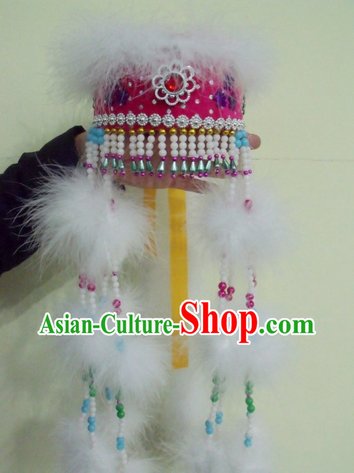 Traditional Chinese Mongolian Hat for Women