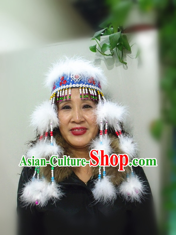 Traditional Chinese Mongolian Hat for Women