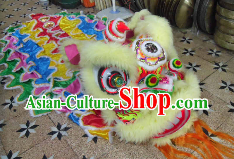 Chinese Festival Celebration Lion Dance Costumes Complete Set for Children