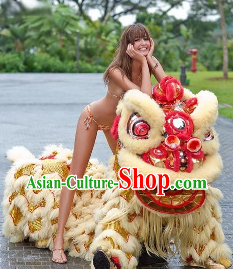 TV and Film Professional Performance and Parade Lion Dance Costume Complete Set