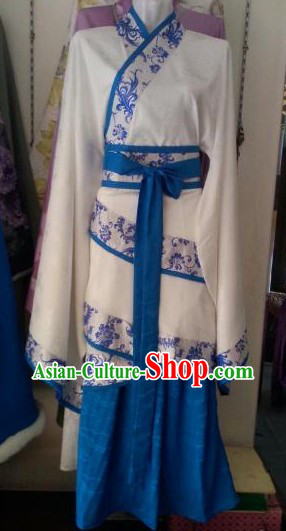 Ancient Chinese White Hanfu Clothing for Women