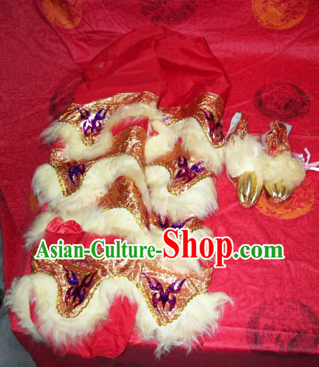 Bat Fu Pattern One Pair of Lion Dance Pants and Shoes Covers