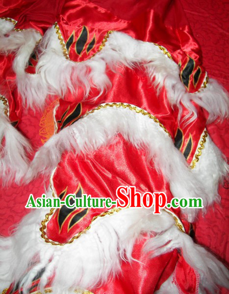 Tiger Claw Stripes Two Pairs of Lion Dance Pants and Shoes Covers